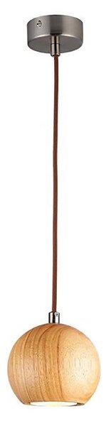 Lustr na lanku 1xGU10/10W/230V pr. 11 cm masiv/jasan