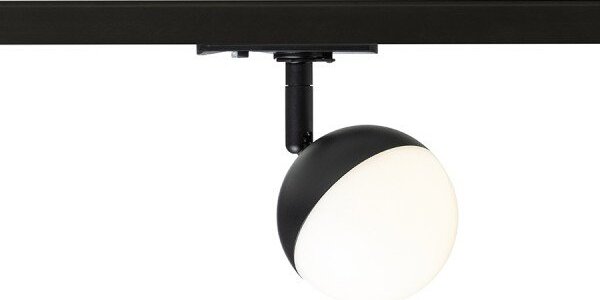 LYRA pro jednookr. lištu černá mléčný akryl 230V LED 5W 3000K - RED - DESIGN RENDL