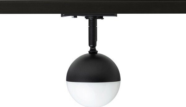 LYRA pro jednookr. lištu černá mléčný akryl 230V LED 5W 3000K - RED - DESIGN RENDL