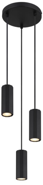 Globo 57918-3HB - Lustr na lanku JAMES 3xGU10/25W/230V černá