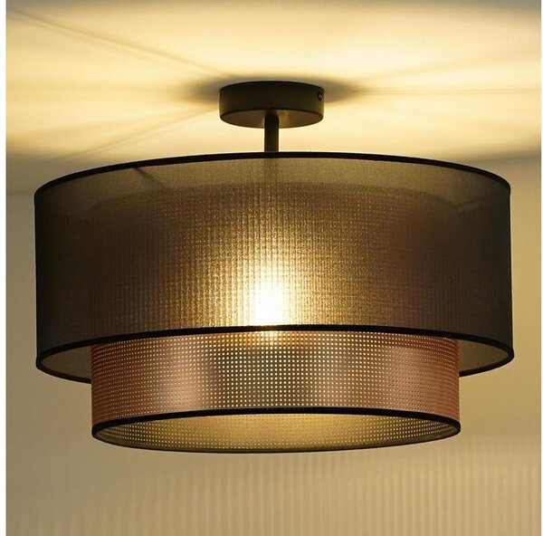 Duolla - Přisazený lustr COPPER SHINY 1xE27/15W/230V pr. 45 cm hnědá/měděná