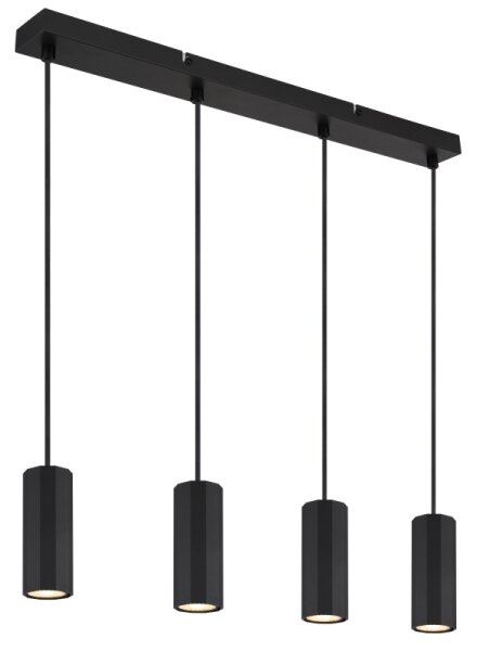 Globo 57918-4HB - Lustr na lanku JAMES 4xGU10/25W/230V černá