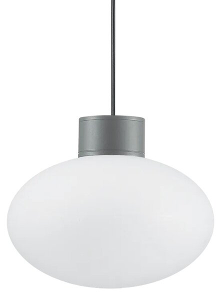 Ideal Lux Venkovní závěsné svítidlo CLIO MSP1, pr.28cm, IP44 Barva: Šedá