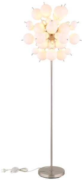 Globo 15633SO - Stojací lampa UDO 6xE14/25W/230V bílá