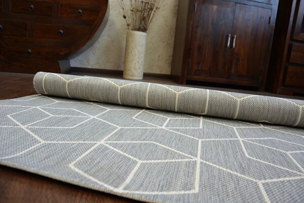 Koberec SIZAL FLAT 48655/637 Kostky 3D