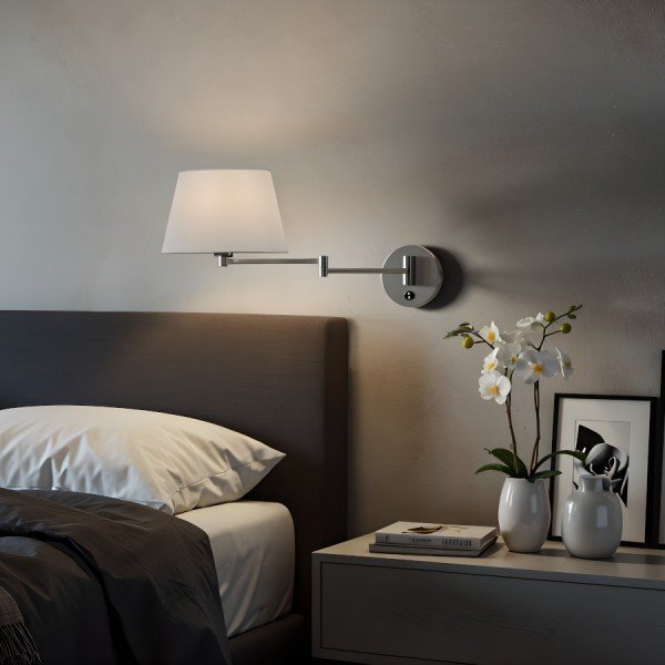 AVENIDA nástěnná základna matný nikl 230V E27 11W - RED - DESIGN RENDL