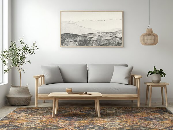 Kobercový ráj Kusový koberec smyčkový Modern Classic béžový šedý Rozměr: 100x150 cm
