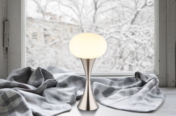 Globo 21027N - Stolní lampa LULA 1xE14/25W/230V matný chrom