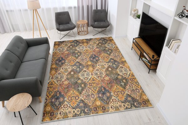 Kobercový ráj Kusový koberec smyčkový Modern Classic béžový šedý Rozměr: 100x150 cm