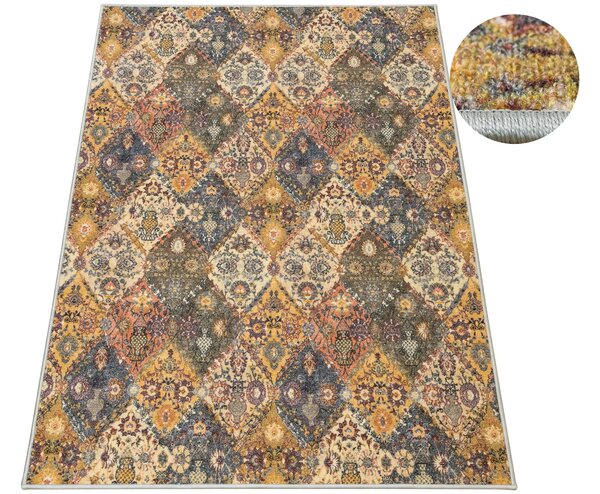 Kobercový ráj Kusový koberec smyčkový Modern Classic béžový šedý Rozměr: 100x150 cm