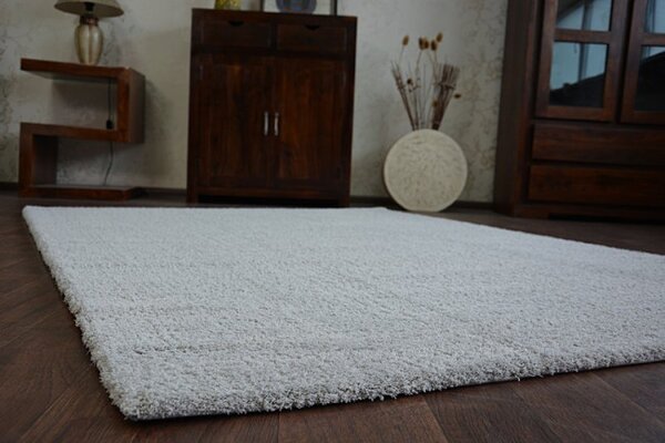 Koberec Micro fiber soft shaggy stříbrný