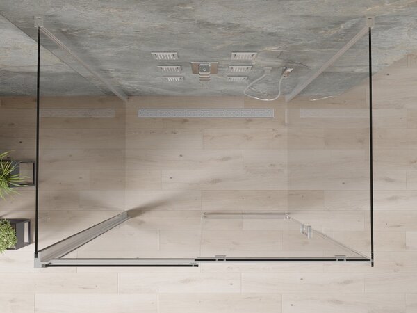 Mexen Omega 3-stěnový sprchový kout 110x90 cm, 8mm čiré sklo - chromový profil, 825-110-090-01-00-3S