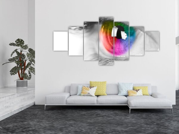 Obraz - Oční duhovka (210x100 cm)