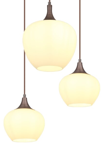 Globo 15548-6HC - Lustr na lanku MAXY 6xE27/40W/230V bílá