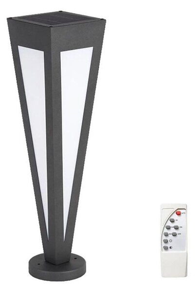LED Solární lampa LED/2W/3,7V IP65 3000K černá