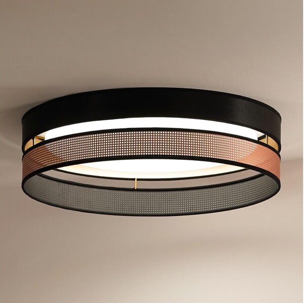 Duolla-LED Stropní svítidlo ROLLER DUO SHINY LED/24W/230V pr. 45 cm černá/měděná