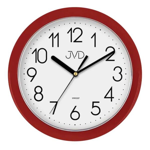 Fialové moderní netikající sweep hodiny JVD HP612.10