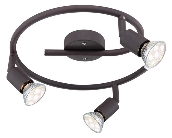 GLOBO 57382-3L - LED Bodové svítidlo OLIWA 3xGU10/3W/230V černá