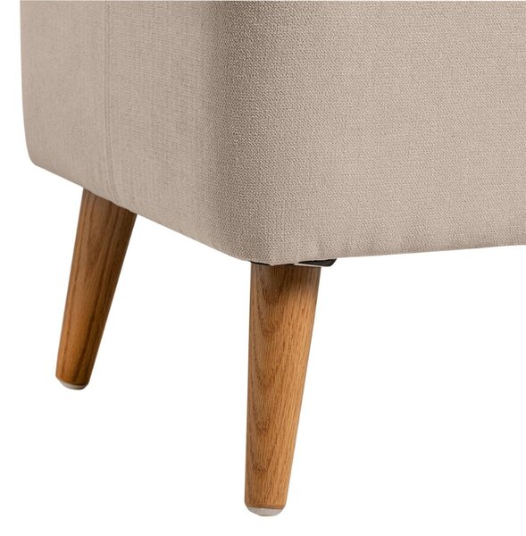 Béžová čalouněná lavice Somcasa Zurich 120 cm s úložným prostorem