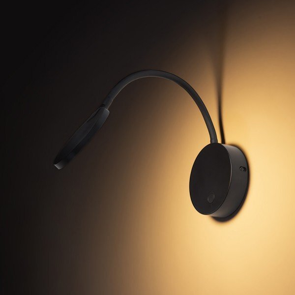 CELESTE nástěnná černá 230V LED 4.8W 3000K - RED - DESIGN RENDL