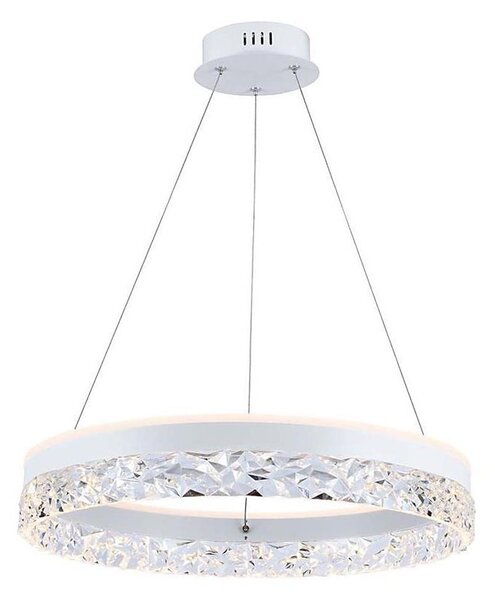 LED Lustr na lanku LED/25W/230V 3000K pr. 50 cm bílá