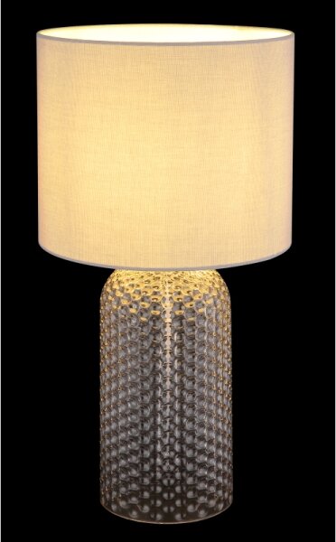 Globo 21735G - Stolní lampa SOFIA 1xE27/60W/230V šedá