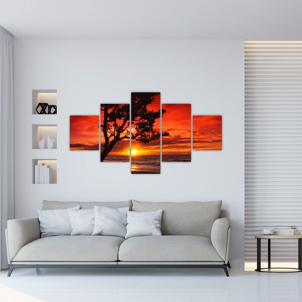 Obraz - Západ slunce (125x70 cm)