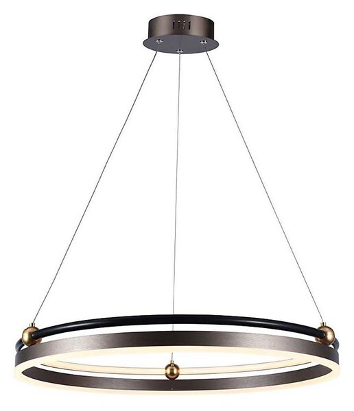 LED Lustr na lanku LED/30W/230V 3000K pr. 62 cm hnědá