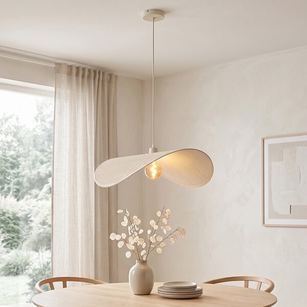 Moderní závěsná lampa béžová 65 cm - Hat