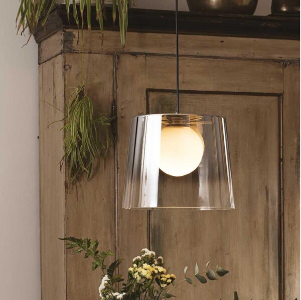 Ideal Lux - LED Lustr na lanku FADE 1xG9/3W/230V pr. 27,3 cm zlatá/kouřová