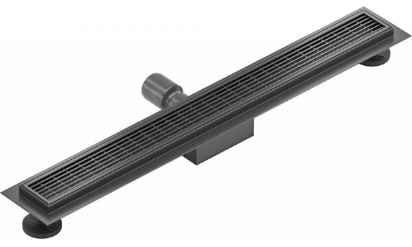Mexen Flat M33 nerezový sprchový žlab 50 cm, černá, 1733050-15
