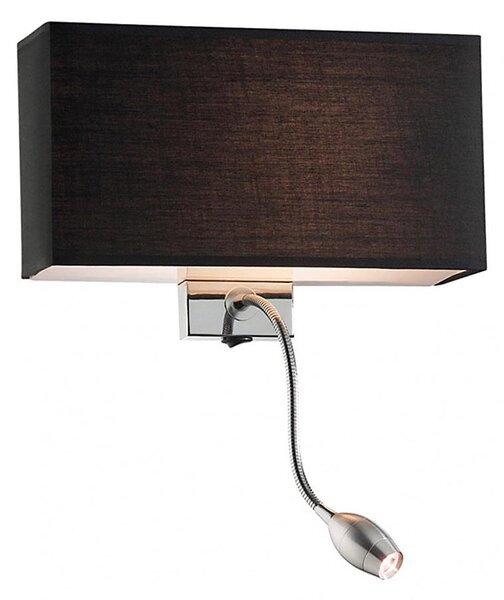 Ideal Lux - LED Flexibilní nástěnná lampa HOTEL 1xE27/60W + LED/1,5W/230V