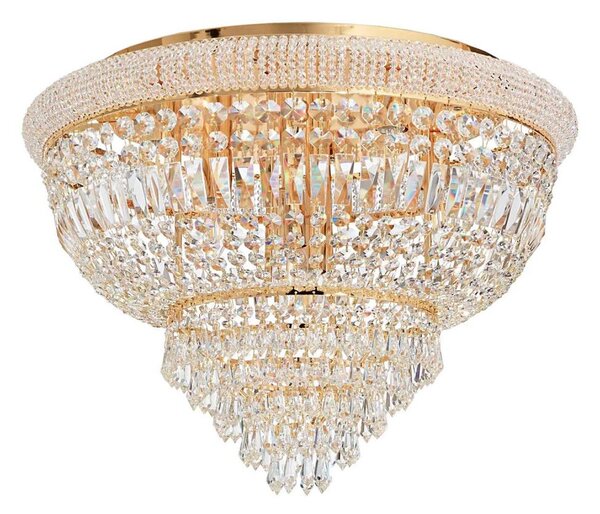 Ideal Lux - Křišťálové stropní svítidlo DUBAI 24xE14/28W/230V pr. 78 cm zlatá