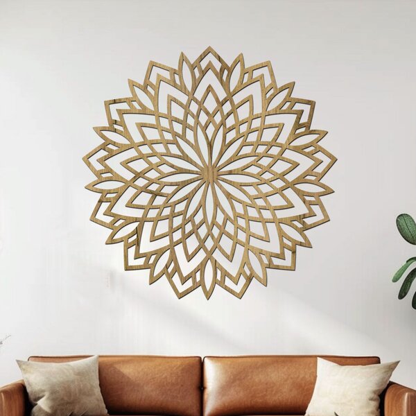Mandala DOBRÉ NÁLADY | Rozměry (cm): 40x40 | Zvolte barvu dekoru: Dub zlatý