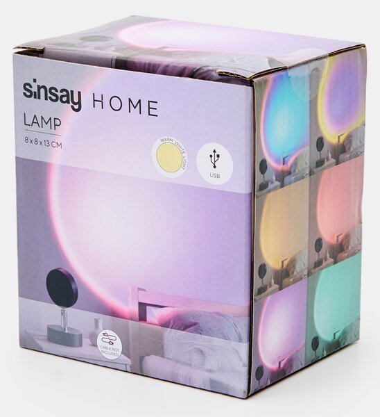 Sinsay - LED projektor s vyměnitelnými barevnými filtry - černá