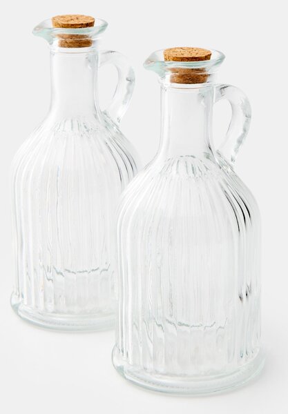 Sinsay - Žebrované dávkovače na olivový olej 2 pack - clear