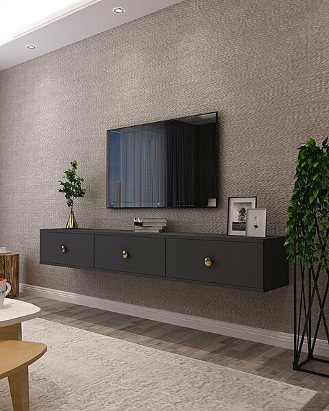 TV stolek/skříňka Zulia (antracit). Akce -23%