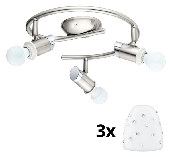 Eglo - LED Bodové svítidlo MY CHOICE 3xE14/4W/230V chrom/bílá