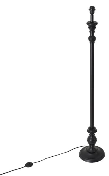 Klasická stojací lampa černá bez stínidla - Classico