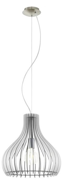 Eglo 61915 - Lustr na lanku TINDORI 1xE27/60W/230V pr. 38 cm bílá
