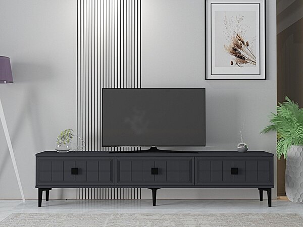 TV stolek/skříňka Yutta (antracit). Akce -25%