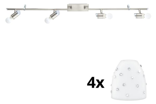 Eglo - LED Bodové svítidlo MY CHOICE 4xE14/4W/230V chrom/bílá