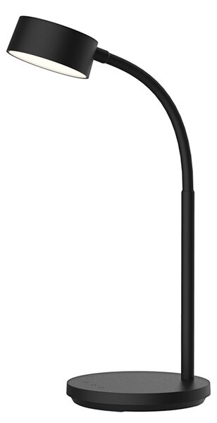 SOLIGHT LED stolní lampička, 4,5W, 300lm, 3CCT, černá, podstavec