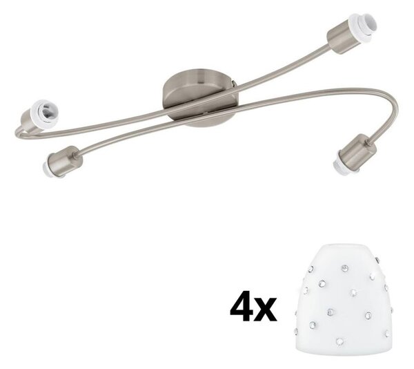 Eglo - LED Bodové svítidlo MY CHOICE 4xE14/4W/230V chrom/bílá
