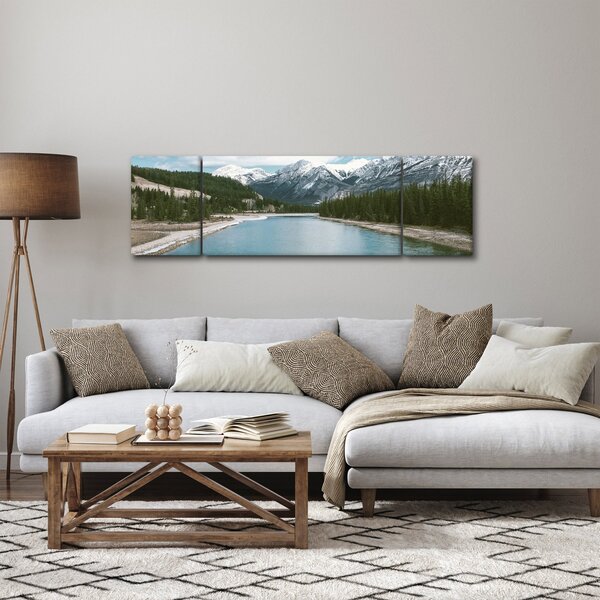Obraz horské krajiny (170x50 cm)