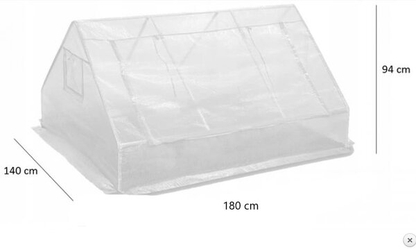 DURAmat Zahradní foliovník malý 180x140xH94 cm zelený