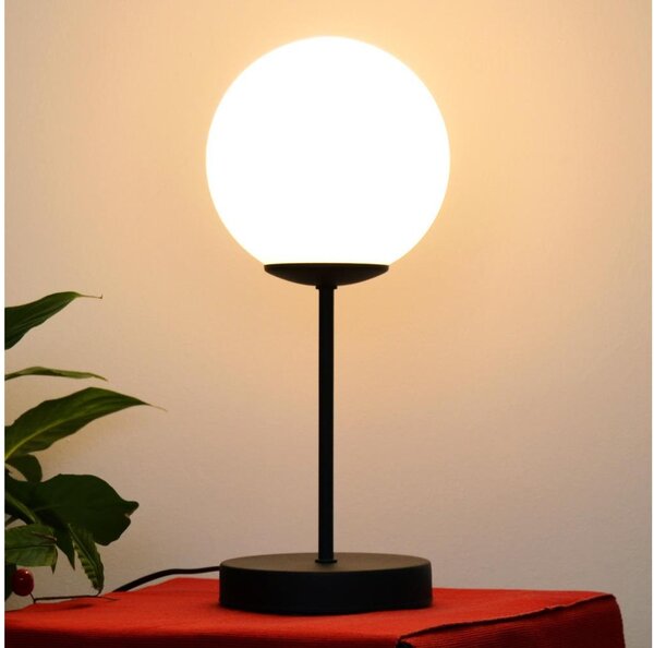 Stolní lampa MOON 1xE27/15W/230V černá