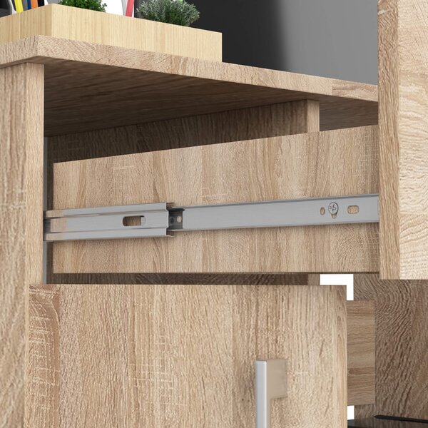 Ak furniture Volně stojící psací stůl Jay 90 cm dub sonoma