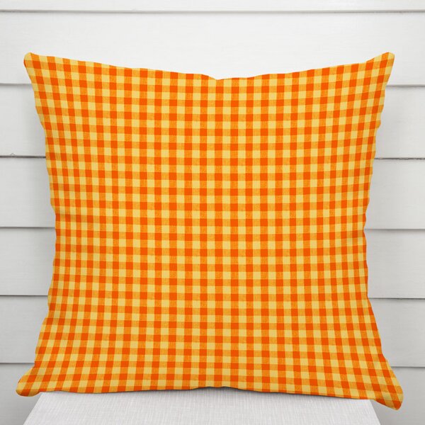Biante Bavlněný povlak na polštář Olivia OL-006 Oranžovo-žlutá kostka malá 30 x 50 cm