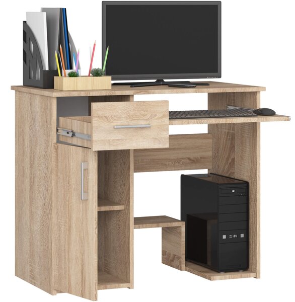 Ak furniture Volně stojící psací stůl Jay 90 cm dub sonoma